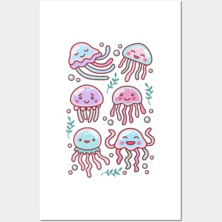 Cotton Candy Jellyfishes #5 Posters and Art